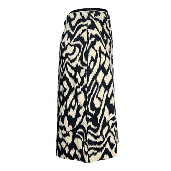 Larry Levine Zebra Print Cotton Stretch Pencil Skirt Sz 12 - Picture 3 of 5